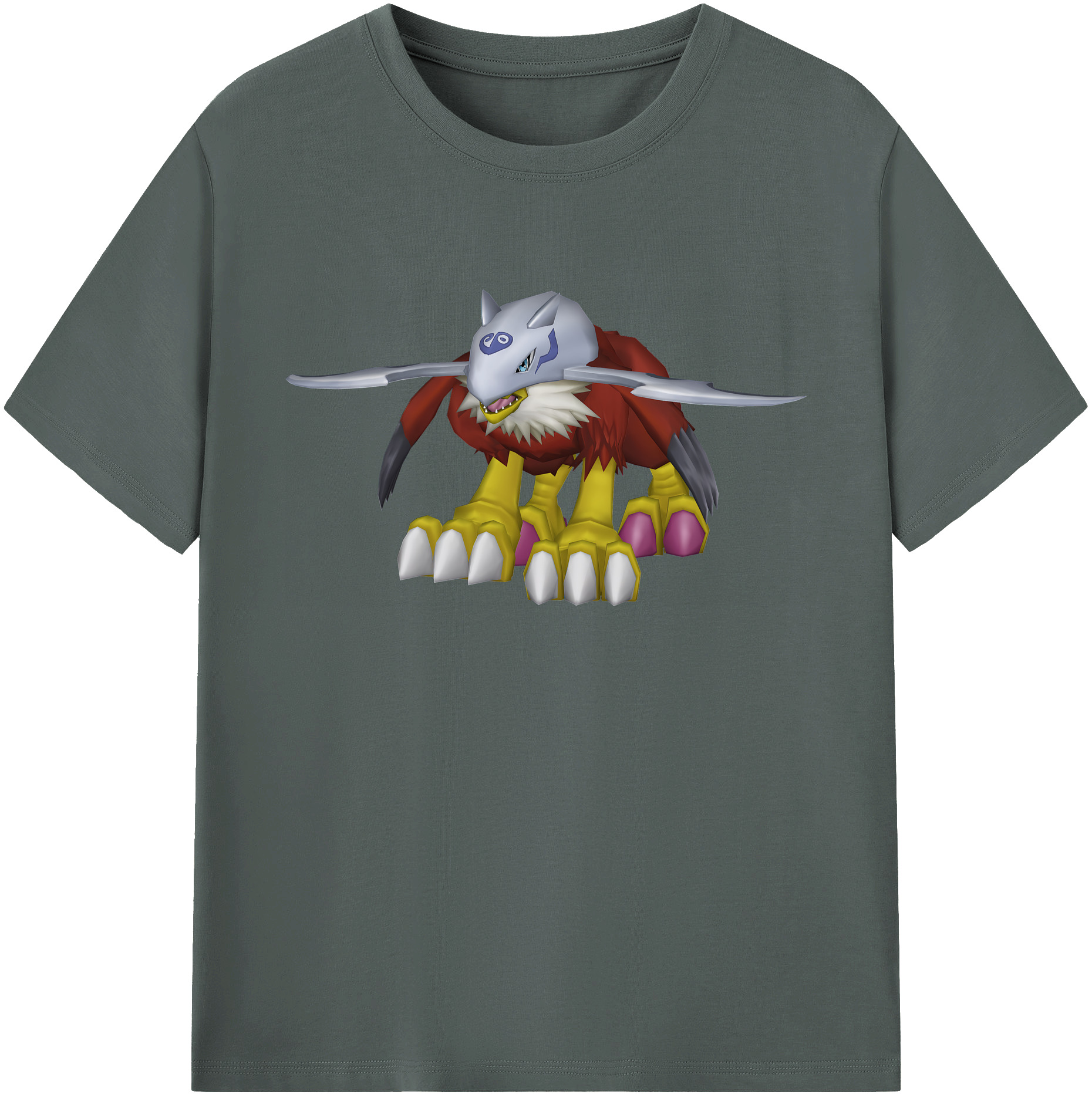 （画像用） Digimon デジタルモンスター/デジモン 綿100％ メンズ半袖Tシャツ｜肌触りやわらか＆通気性